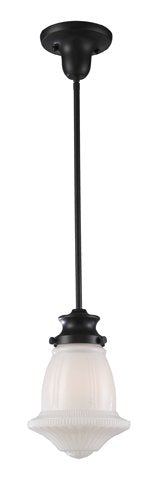 Elk 69039-1 Schoolhouse 1-Light Pendant, 12-Inch, Oiled Bronze