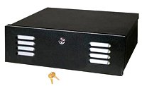 Mier Products 16x5x16 NVR/DVR Lockbox - 120V Fan, Made in The USA