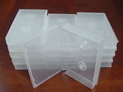 10 PCS VHS Library CASE with HUB, Clear, Full Sleeve, PSV14HUB