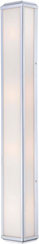 Minka Lavery Wall Light Fixtures 6914-613 Daventry Reversible Bath Vanity Lighting, 4 Light, 240w Halogen, Polished Nickel