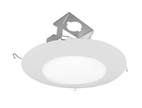 NICOR Lighting 6 in. White Recessed Shower Trim with Lexan Albalite Lens (17567)