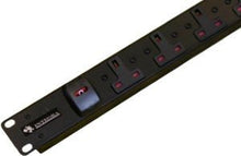 Load image into Gallery viewer, Cables UK 4 Way UK Socket Horizontal PDU with 32 Amp Commando Plug
