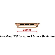 Load image into Gallery viewer, 2 Rose Gold Color Lug Adapters Connectors with Outside Screw Bars &amp; Star Tool Compatible with Apple Watch 38mm 40mm 41mm All Series 1 2 3 4 5 6 SE 7 8 Band Replacement - Fits up to 22mm Watch Straps
