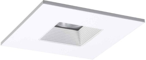 HALO 4 in. Recessed Solite Lensed Square Showerlight with White Trim and White Baffle