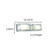 Load image into Gallery viewer, Jesco Lighting WS307H-2GL BRIC Line Voltage Series 307 2-Light Wall Sconce, Glass
