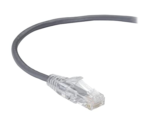 1Ft Gray Cat6 Slim 28Awg Patch