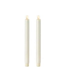 Load image into Gallery viewer, Raz Imports Set of 2 - 10.5&quot; Moving Flame Taper Candle-Ivory
