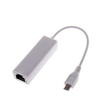 Load image into Gallery viewer, FASEN USB Ethernet Adapter Micro USB 2.0 to RJ45 Suit for Windows Vista 98 / ME / 2000 / XP / CE Windows7/ and Other System
