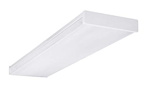 NICOR Lighting 4 Ft. High-Output Dimmable LED Wraparound with Prismatic Acrylic Lens in 4000K (ACW-20-4H-UNV-40K)