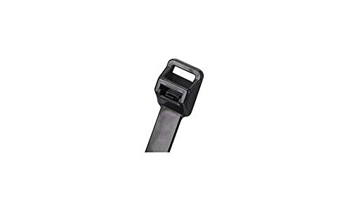 Panduit PRT8EH-C0 Cable Tie, Releasable, Extra-Heavy, Weather Resistant Nylon 6.6, 28.3-Inch Length, Black (100-Pack)