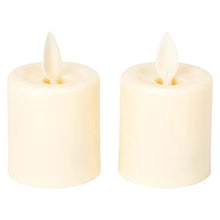 Load image into Gallery viewer, Ganz LED Water Resistant Resin Votive Pillar Candle 2pc. set (LLRV1014)
