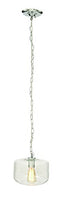 Deco 79 Glass Pendant with Bulb W, 36