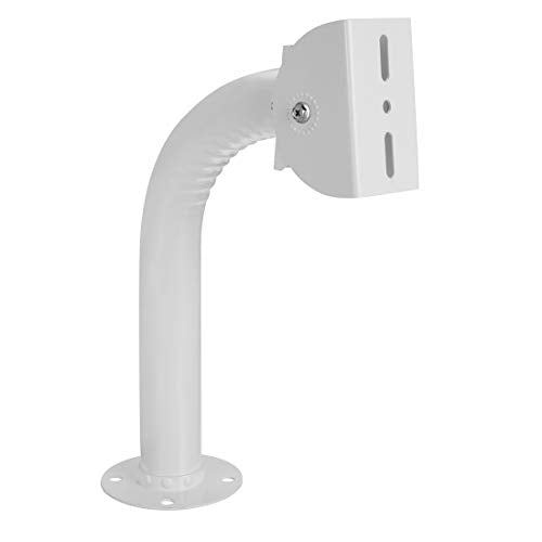 uxcell CCTV Camera Mount - J-Shape Outdoor Camera Mounting Bracket 295mm Height Iron White for Camera Home Surveillance System