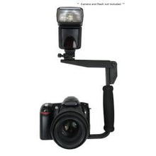 Load image into Gallery viewer, Nikon 1 J3 Flash Bracket (PivPo Pivoting Positioning) 180 Degrees (Nikon Shoe)
