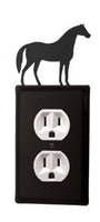 Village Wrought Iron Indoor Accent Horse - Single Outlet Cover
