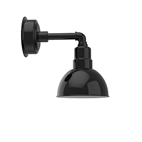 Cocoweb 8 Inch Blackspot LED Wall Light Sconce Fixture in Black - Cosmopolitan Arm