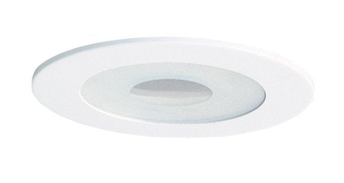 Juno Lighting 212-WH 5-Inch Perimeter Frosted Lens with Clear Center, White Trim