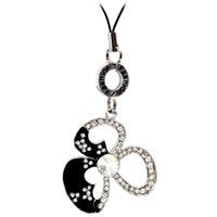 Cellet Phone Strap - Butterfly With Clear Stones