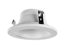 Load image into Gallery viewer, NICOR Lighting 4 inch White Recessed Baffle Trim for MR16 Bulb (14002)

