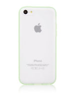 Load image into Gallery viewer, Devia SeeThru Mix Slim Fit Bi-Color Hard Case for Apple iPhone 5C with Lifetime Replacement Warranty - Retail Packaging [Green]
