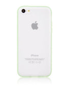 Devia SeeThru Mix Slim Fit Bi-Color Hard Case for Apple iPhone 5C with Lifetime Replacement Warranty - Retail Packaging [Green]