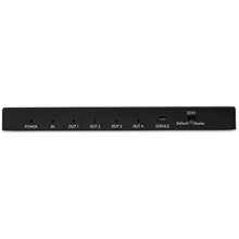 Load image into Gallery viewer, StarTech.com HDMI Splitter - 4-Port - 4K 60Hz - HDMI Splitter 1 In 4 Out - 4 Way HDMI Splitter - HDMI Port Splitter (ST124HD202) , Black
