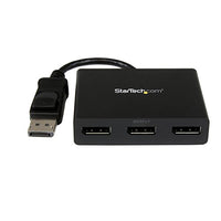StarTech.com 3 Port DisplayPort MST Hub - 4K 30Hz - DisplayPort to DisplayPort Multi Monitor Splitter for 3 DP Monitor Setup (MSTDP123DP)