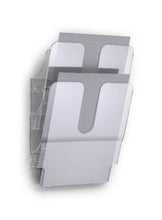 Load image into Gallery viewer, Durable FlexiPlus 2 1709008400 Literature Holder with 2 Compartments A4 Portrait - Transparent
