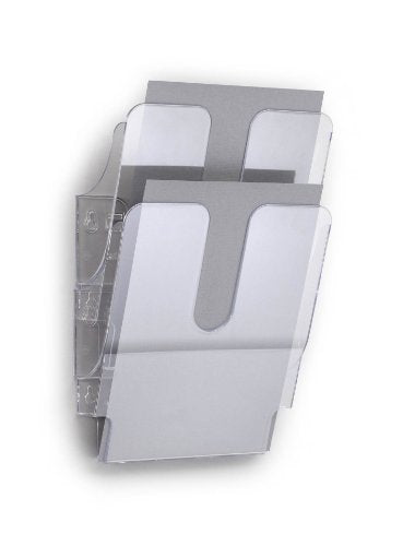Durable FlexiPlus 2 1709008400 Literature Holder with 2 Compartments A4 Portrait - Transparent
