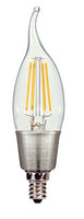 SATCO S9574 LED 4.5W(40W EQ.) CA10 FLAME TIP 120V E12 BASE 2700K BULB(PACK OF 6) ,product_by: partybulbs it#94172119599493