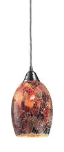 Load image into Gallery viewer, Elk 73031-1 Avalon 1-Light Pendant, 5-Inch, Satin Nickel With Earth Tone Glass
