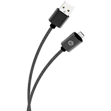 Load image into Gallery viewer, iEssentials IEN-BC6M-BK Charge &amp; Sync Braided Micro USB to USB Cable, 6ft (Black)
