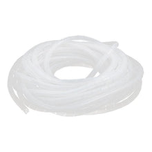 Load image into Gallery viewer, Aexit 10mm Dia. Electrical equipment Flexible Spiral Tube Cable Wire Wrap Computer Manage Cord White 30 Meter Length
