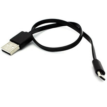 Load image into Gallery viewer, BLU R1 HD Compatible Black Short Flat USB Cable Charging Data Cord
