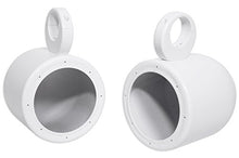Load image into Gallery viewer, Pair Rockville MAC65W 6.5&quot; White Aluminum Wakeboard Tower Speaker Pod Enclosures
