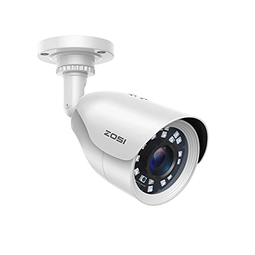 ZOSI 2MP 1080p HD Security Camera Outdoor Indoor 1920TVL (Hybrid 4-in-1 HD-CVI/TVI/AHD/960H Analog CVBS),24PCS LEDs,80ft Night Vision, 90View Angle, Weatherproof Surveillance CCTV Bullet Camera
