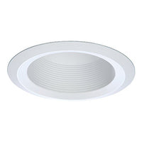 ToughGrade WH 6-Inch Straight Downlight Baffle White with White Trim