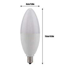 Load image into Gallery viewer, 6Pcs Candle Bulb, E12 LED Candelabra Decoration Light 5W Warm White Lamp
