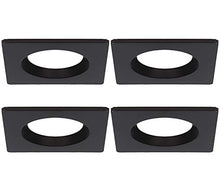 Load image into Gallery viewer, TORCHSTAR 4 Inch Interchangeable Trim Ring, Trim for Torchstar Recessed Downlight (ASIN: B01M1HXFS6; B01M167D0R), Oil Rubbed Bronze, Square, Pack of 4
