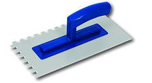 Load image into Gallery viewer, Marshalltown PNT666 Flooring &amp; Tiling Notched Trowel 11 X 5 1/2 Plastic 1/4
