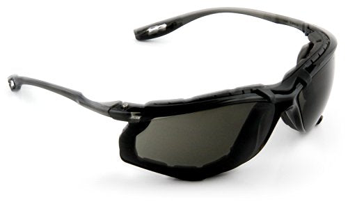 3M Safety Glasses, Virtua CCS Protective Eyewear 11873, Removable Foam Gasket, Gray Lenses, Anti-Fog, Corded Ear Plug Control System