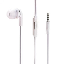 Load image into Gallery viewer, Premium Flat Wired Headset Mono Handsfree Earphone Mic Single Earbud Headphone Earpiece in-Ear [3.5mm] White for LG Google Nexus 5X - LG K30 - LG Q6
