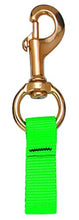Load image into Gallery viewer, Innovative Web Loop Connector 4-1/4 Inch Brass Bolt Snap (Green)
