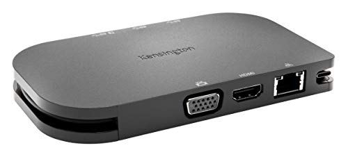 Kensington (SD1600P) USB-C Universal Mobile Docking Station, Pass Through Charging, Ideal for Home Office - 4K Display with VGA and HDMI outputs, 3 USB ports - Windows, MacOS and Chromebook compatible