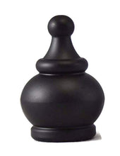 Load image into Gallery viewer, Urbanest Crown Lamp Finial, Black, 2-inch Tall
