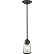 Load image into Gallery viewer, Livex 40021-07 Transitional One Light Mini Pendant from Lawrenceville Collection in Bronze/Dark Finish
