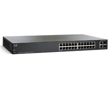 Load image into Gallery viewer, Cisco SG200-26 Gigabit Ethernet Smart Switch with 24 10/100/1000 Ports and 2 Combo Mini-GBIC Ports (SLM2024T-NA)
