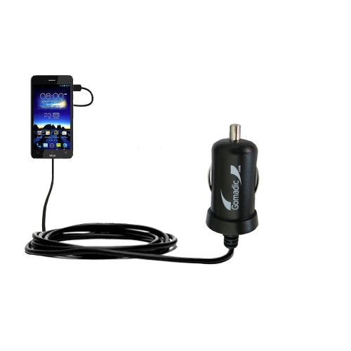 Mini 10W Car/Auto DC Charger Designed for The Asus Padfone Infinity with Gomadic Brand Power Sleep Technology - Designed to Last with TipExchange Technology