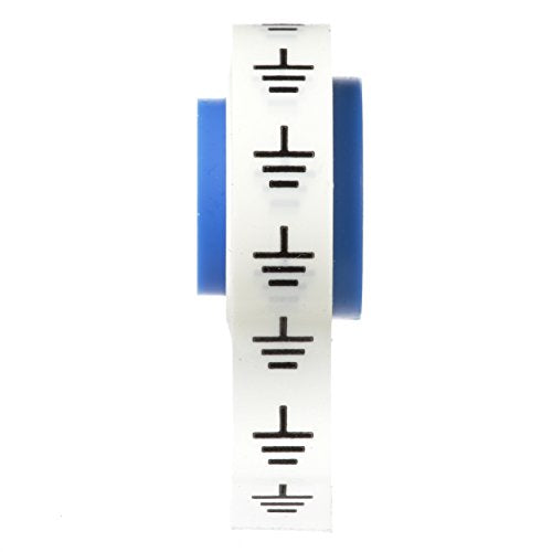 Panduit PMDR-MIN Marker Pre-Printed Tape Refill, Polyester, 8-Foot, Minus Symbol Only, White (10-Pack)