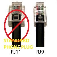 Load image into Gallery viewer, RJ9 COILED 15&#39; CORD RJ9 TO RJ9 (NOT STANDARD PHONE SIZE CONNECTOR) (10 PACK, COOPER)
